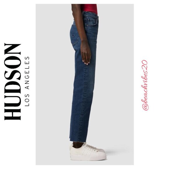 HUDSON JEANS Remi High-Rise Straight Ankle Jean Deep Dive NWT - Picture 3 of 16